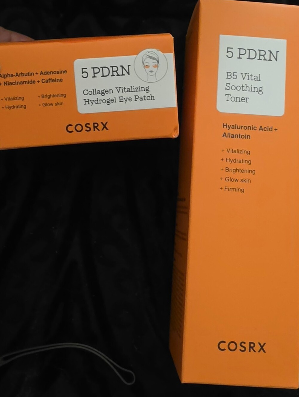 COSRX 5 PDRN Toner and Eye patches